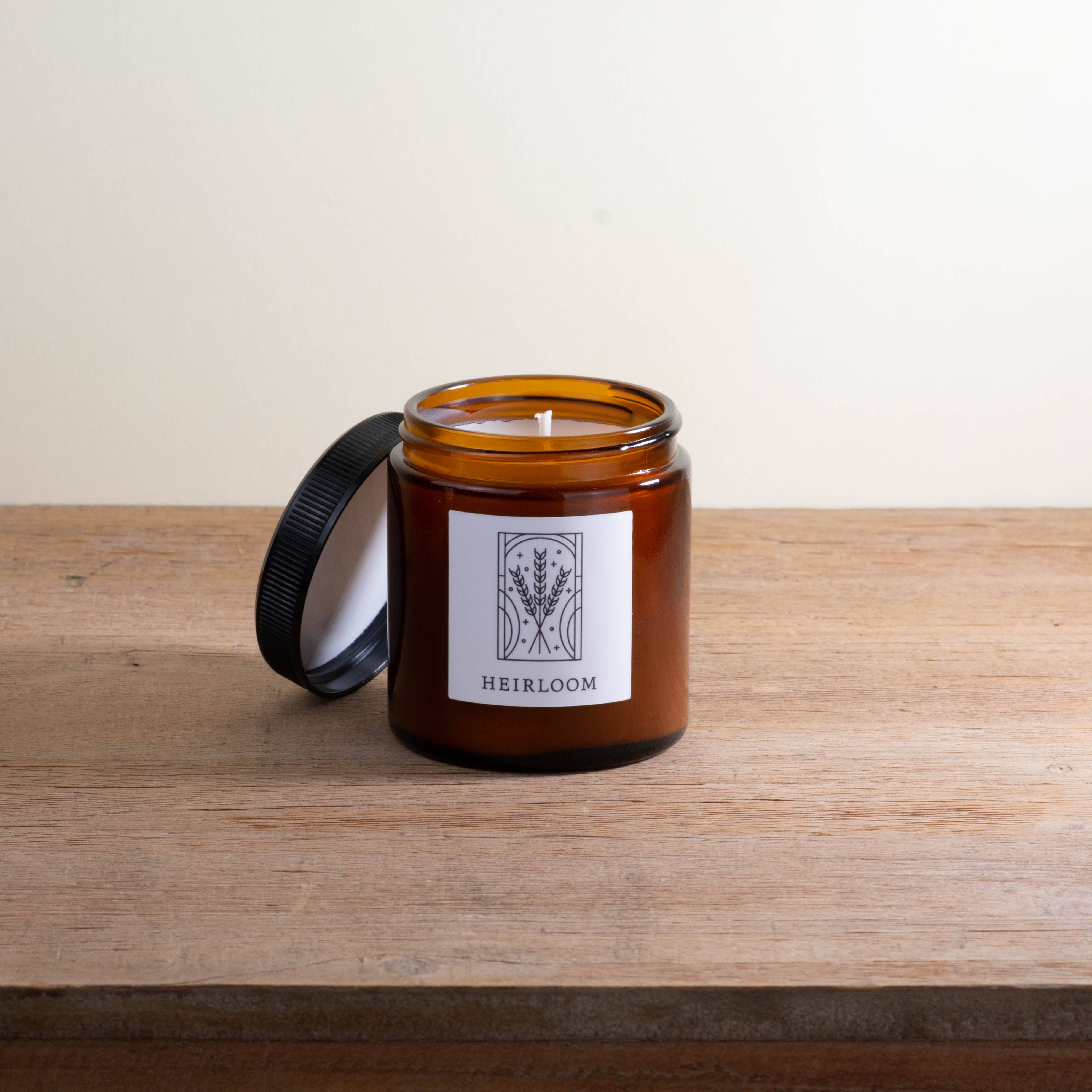 Herland Home - Wholesale Jar/Filled Candle - Heirloom 3.4oz Small Fine Fragrance Holiday Amber Jar Candle4