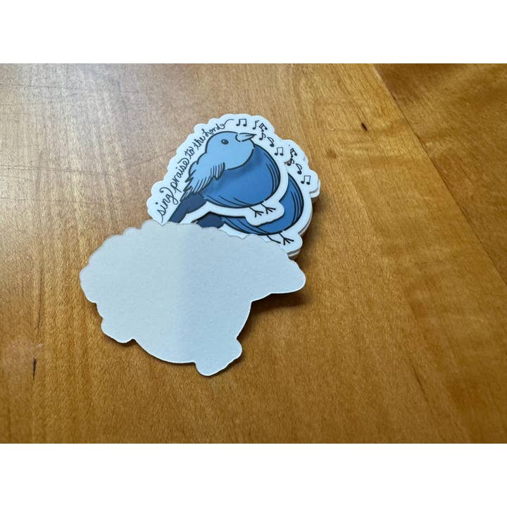 Beth Ann Erickson Designs - Wholesale Sticker - Sing Praise to the Lord, Christian Waterbottle Sticker3