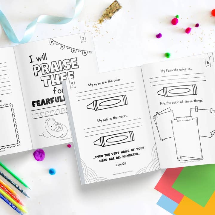Scripture and Grace - Wholesale Coloring & Activity Book - Kids & Baby - God Made Me: A Children's Activity Book | Pink Cover1