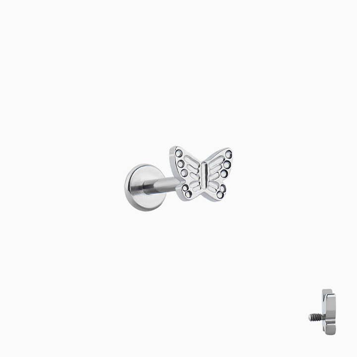 Titanium Butterfly Stud - Innovative Design for wholesale by oumo jewelry