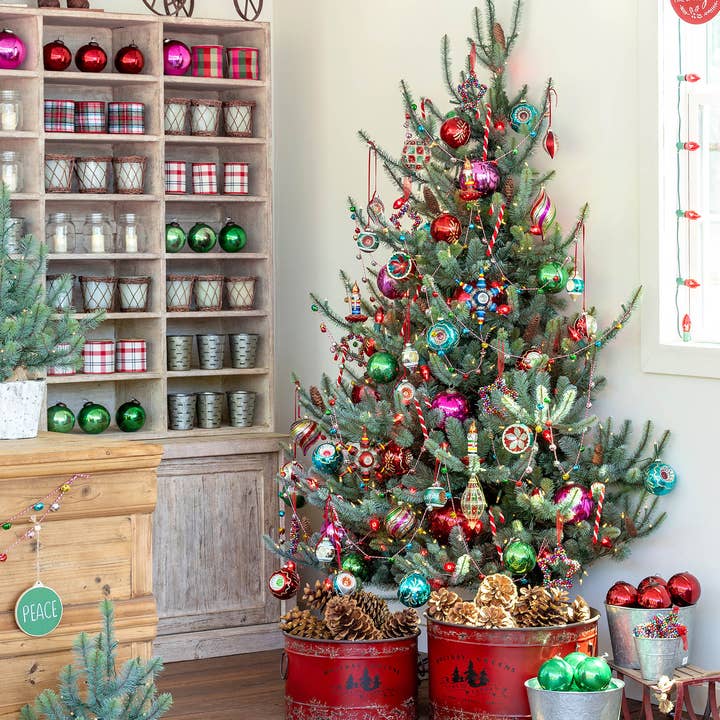 Park Hill Blue Spruce Half Christmas Tree, 7.5' for wholesale by Park Hill Collection