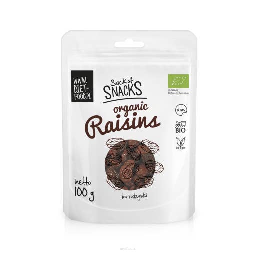 Diet Food - Wholesale Dried/Dehydrated Fruit - Bio Sultan Raisins 100 g