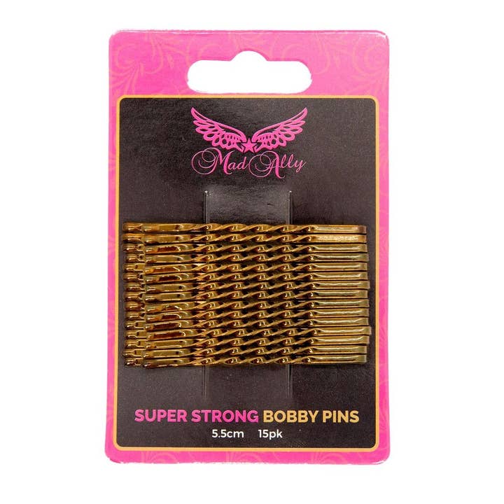 Mad Ally - Wholesale Hair pin - Super Strong Bobby Pins Colour; Blonde