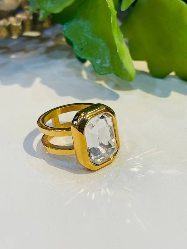 Victoria Gold Statement Ring for wholesale by AMD COLLECTIVE