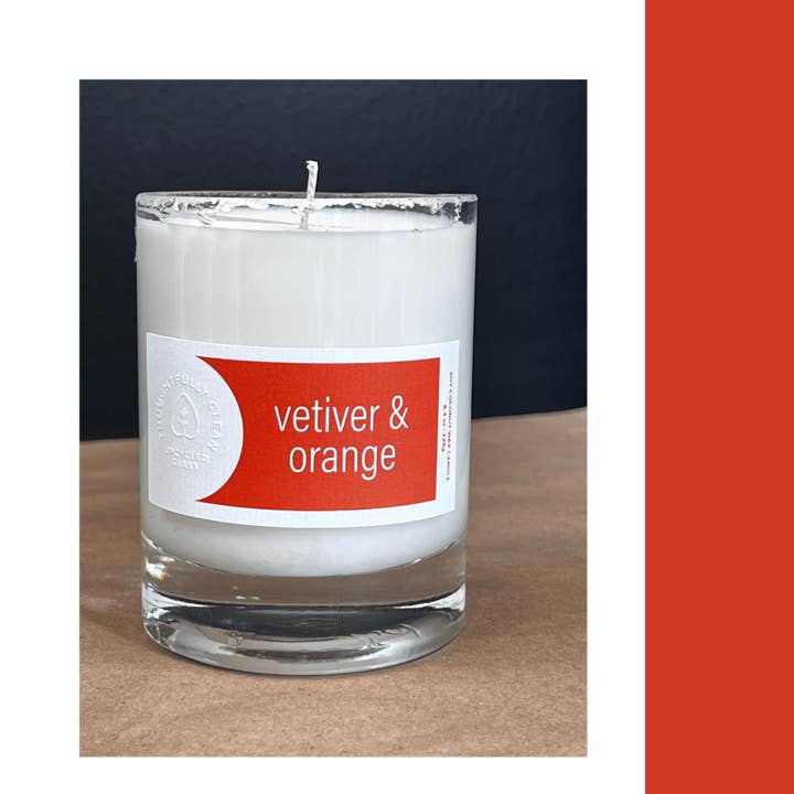 vetiver orange candle for wholesale by REDBUDSUDS