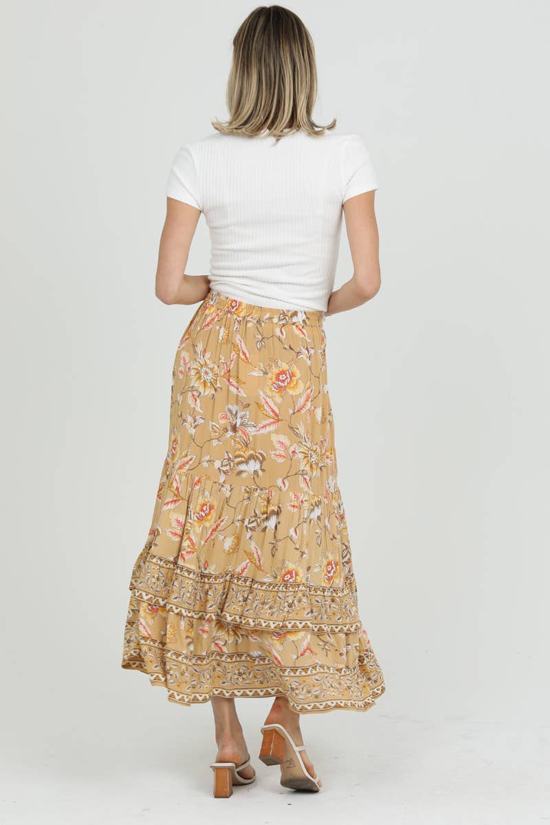 Nostalgia - Venta al por mayor Falda - Mujer - MAXI FALDA ESTAMPADA E6E87-A7308