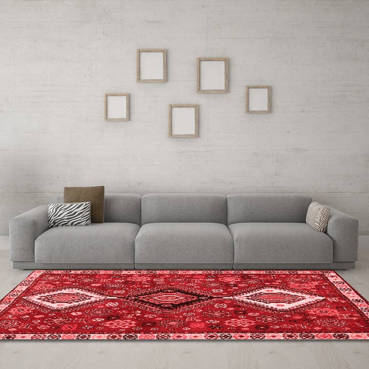 Machine Washable Persian Red Traditional Area Rugs for wholesale by Ahgly