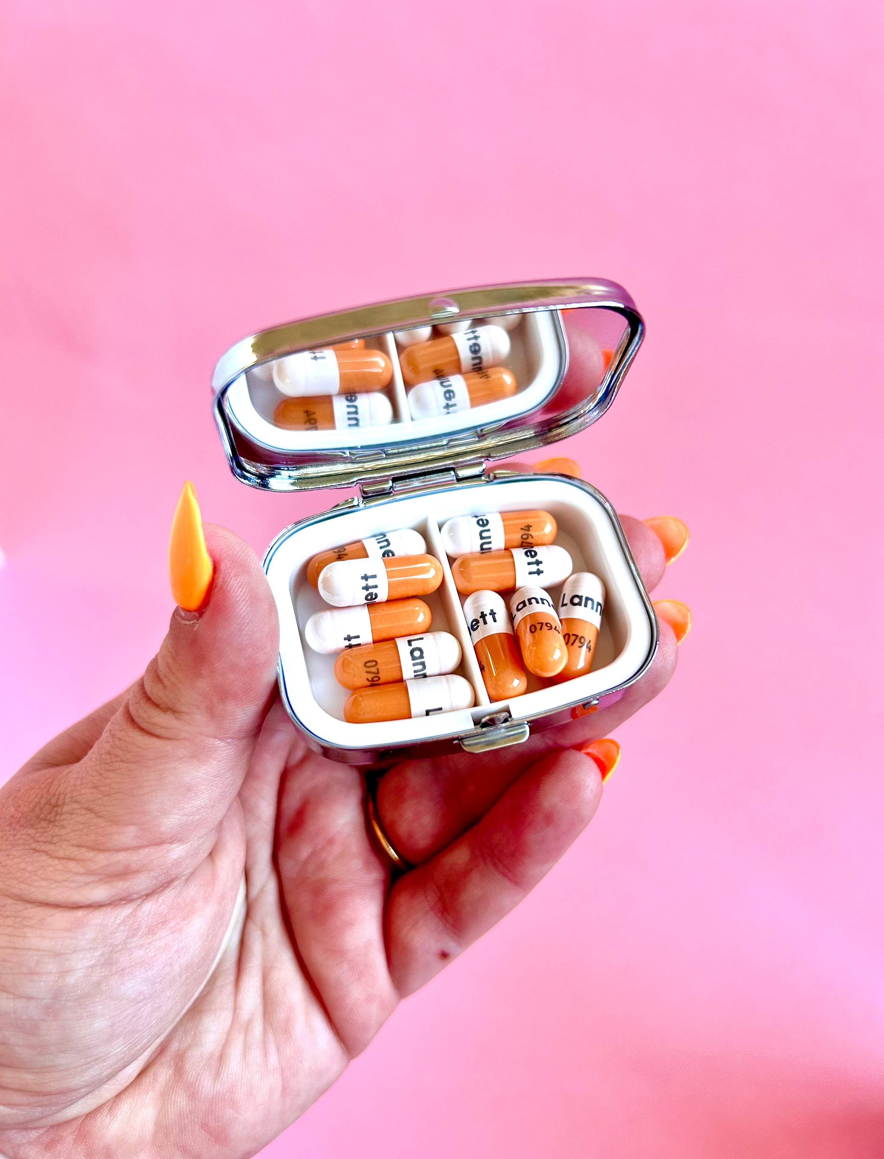 The Peach Fuzz - Wholesale Pill Organizer - Sardine Pill Case3