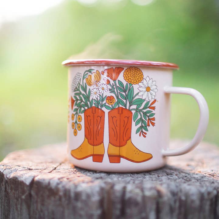 Trek Light - Wholesale Coffee Mug - Enamel Mug | Western Bloom