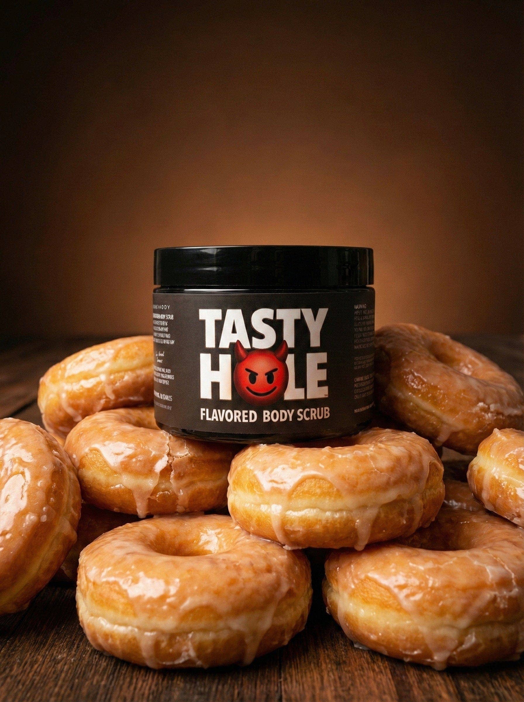 LeatherDaddy Skin Co. - Wholesale Body Scrub/Exfoliant - Men's - Glazed Donut Hole - TastyHole™ Flavored Body Scrub