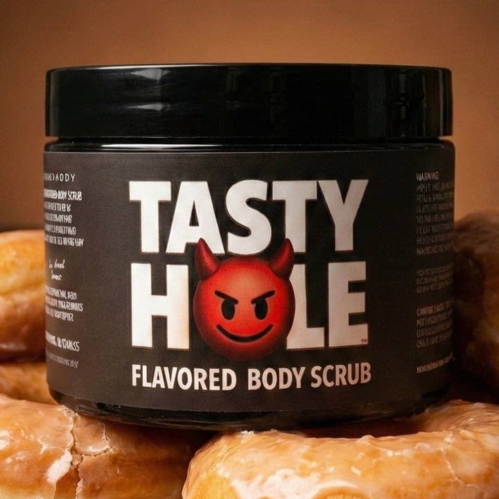 LeatherDaddy Skin Co. - Wholesale Body Scrub/Exfoliant - Men's - Glazed Donut Hole - TastyHole™ Flavored Body Scrub0