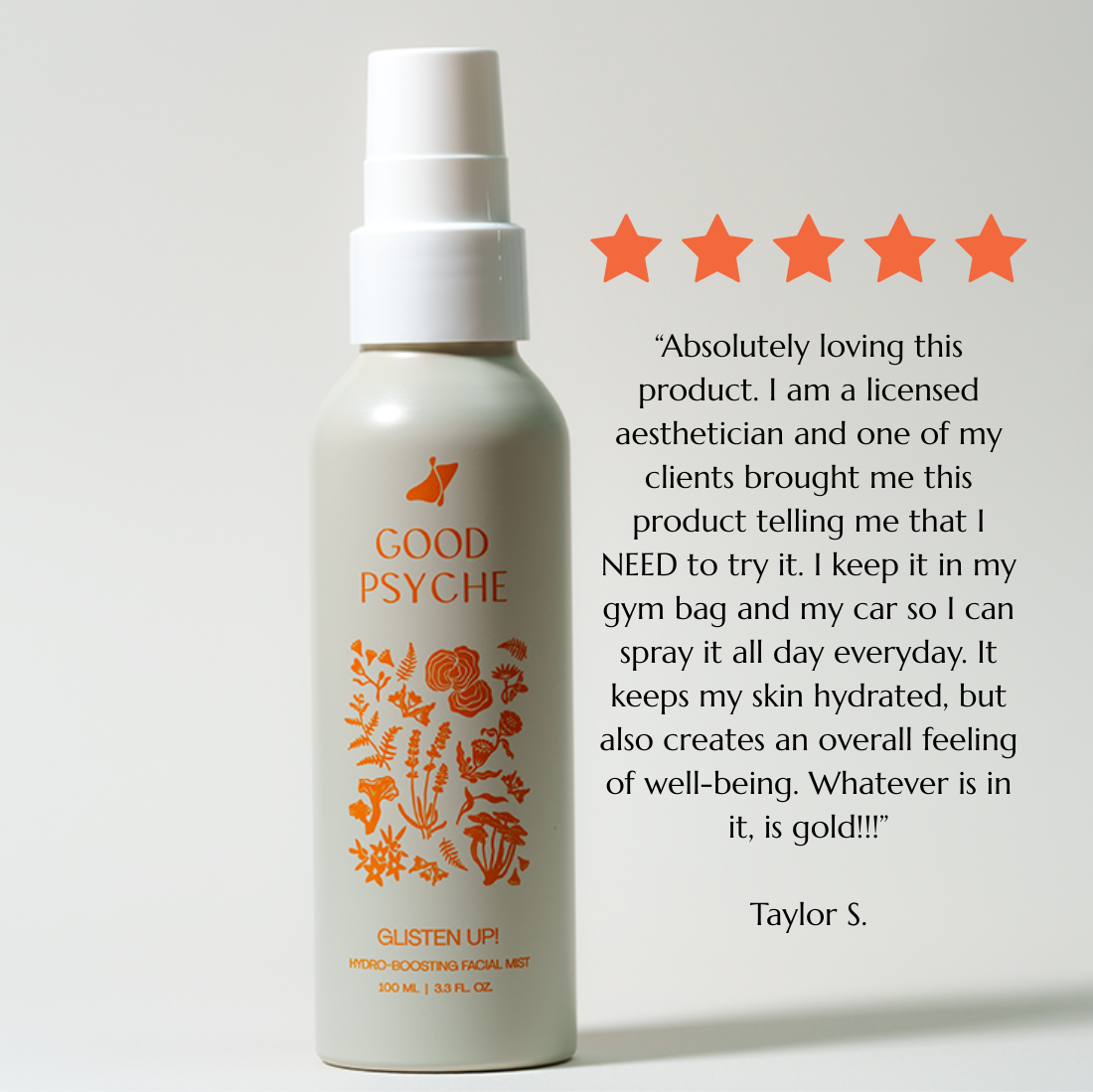 Good Psyche - Wholesale Face & Body Mist/Water - Glisten Up! Hydro-boosting face & body mist with Tremella mushroom1