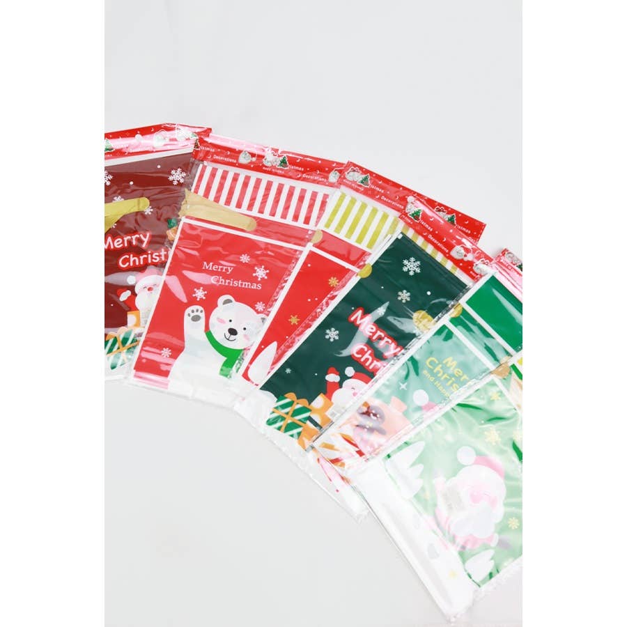 MULTI Christmas Theme Draw String Gift Bag for wholesale on Faire4