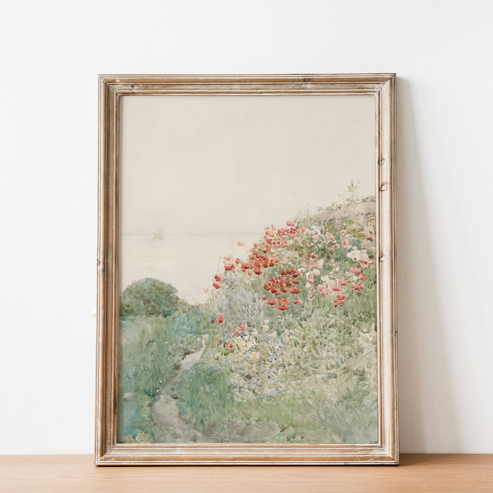 Sugar & Canvas – wholesale Art print – Vintage Poppy Flower Field Landscape Art Print VP3941