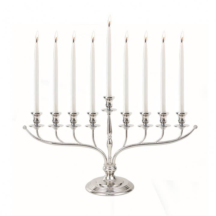 AULICA – Engroshandel Lyseholder – Sølvmenorah h.45 cm0