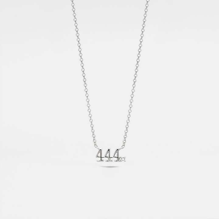 Perimade & Co. LLC - Wholesale Pendant/charm necklace - Dainty Angel Number Charm Necklace in 925 Sterling Silver9