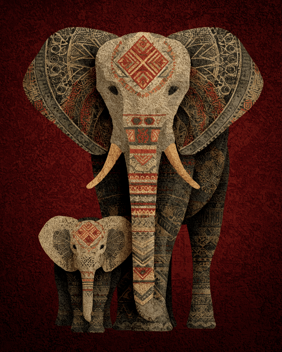 Mowbi - Wholesale Art Print - Folk Art - Zoo Animals - Biophilic Wildlife Art Print - 8"x10" Artwork for 11"x14" Frame7