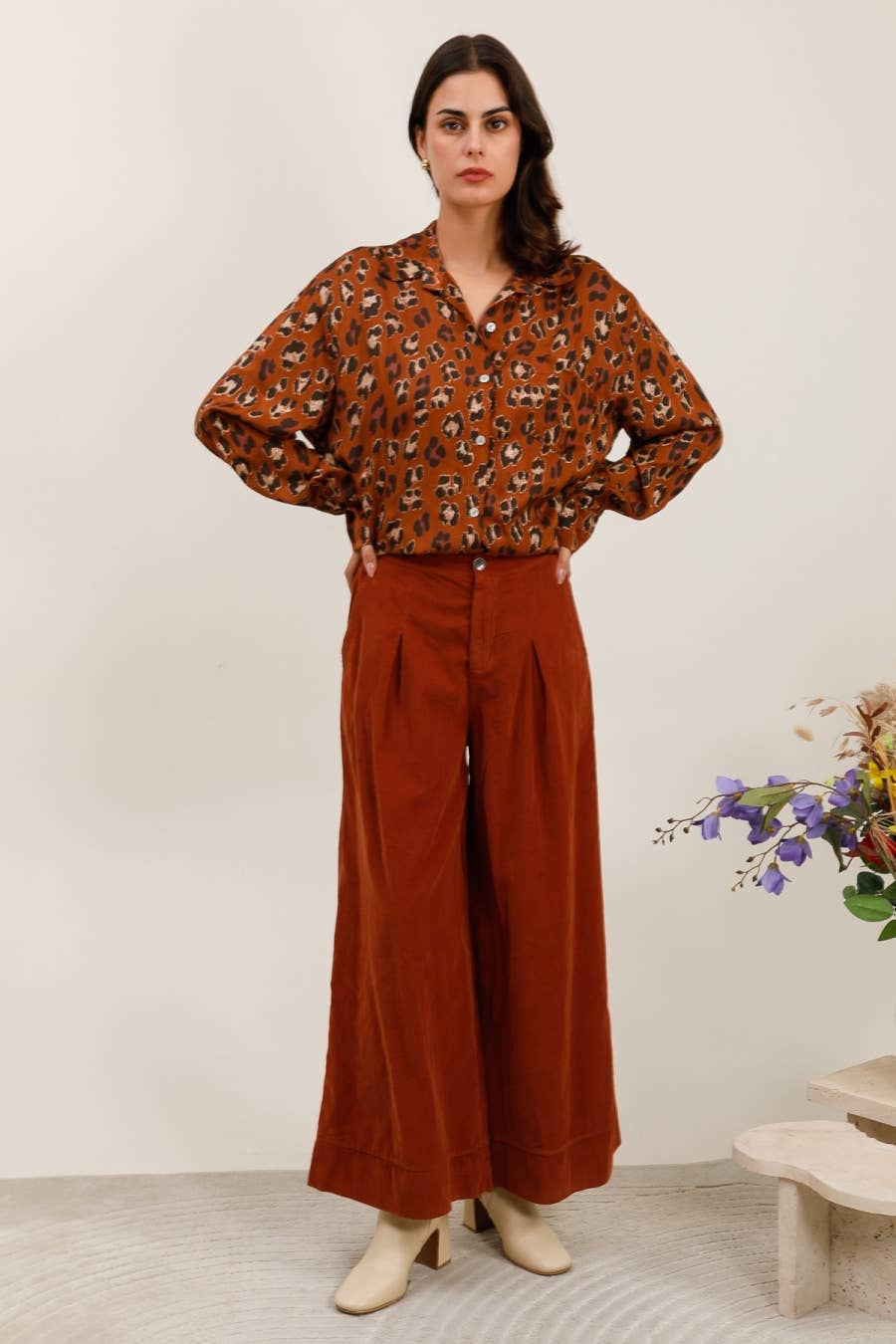 la maison des fibres naturelles - Venta al por mayor Pantalones - Mujer - Pantalón de pinzas de terciopelo 6595 100% algodón9