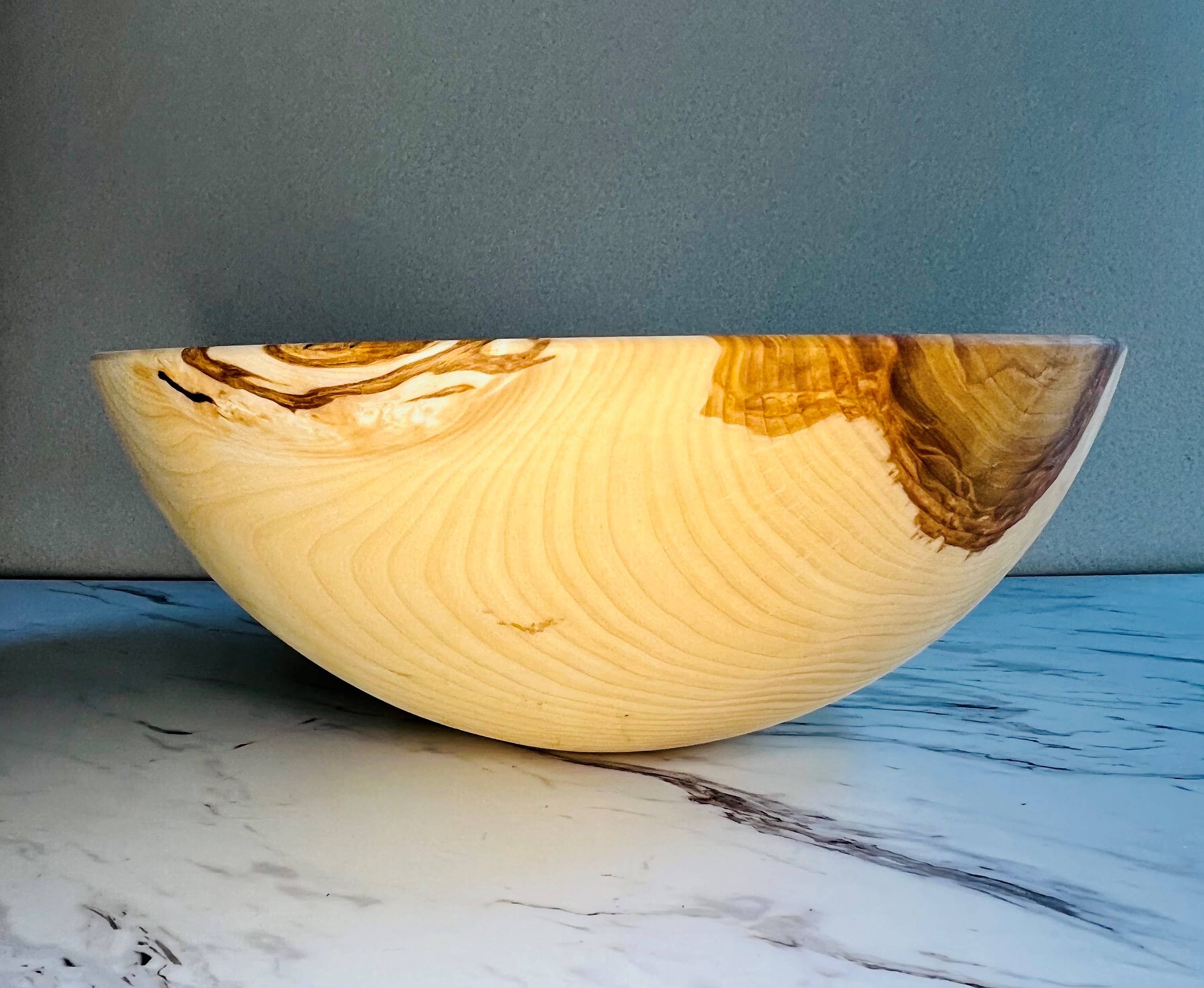 The Great Alaskan Bowl Company - Wholesale Serve Bowl - Birch Wood Traditional Round Bowl2