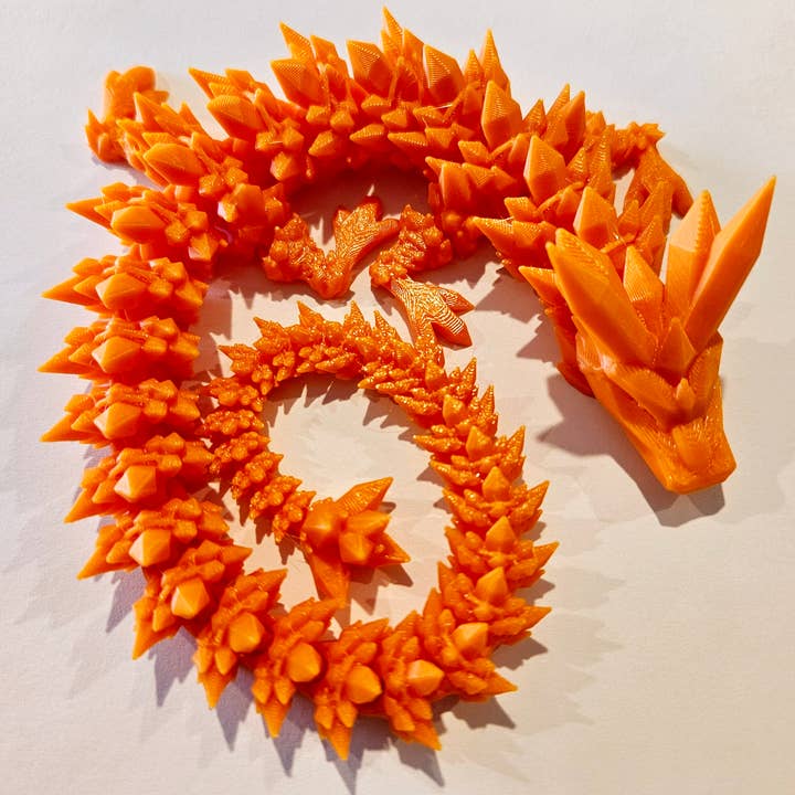 The Midnight Oil - Wholesale Fidget Toy - Kids - 3D Articulated Crystal Dragon (14")