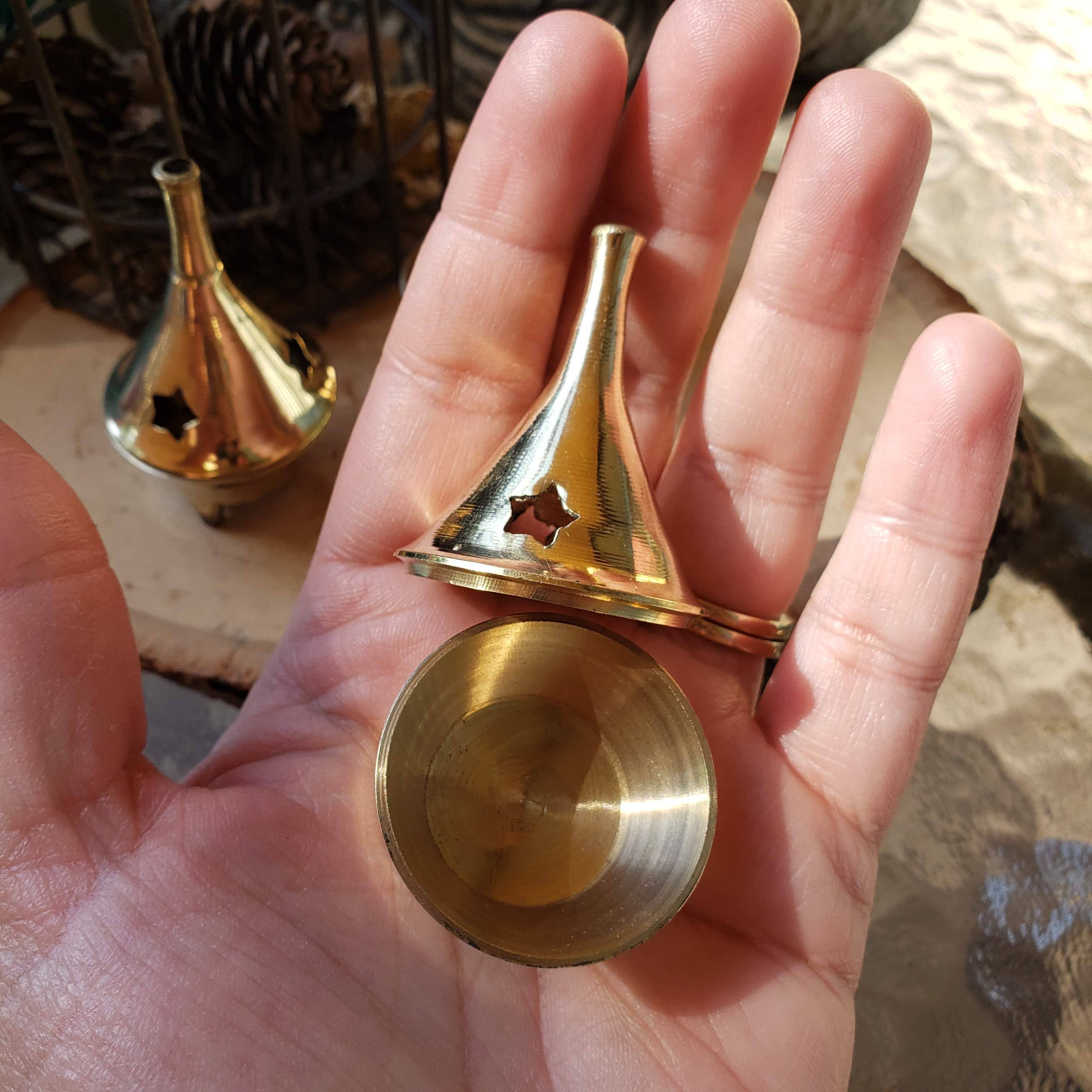 My Magic Place Shop - Wholesale Incense Holder - Brass Cone Burner / Cone Burner/Altar Décor3