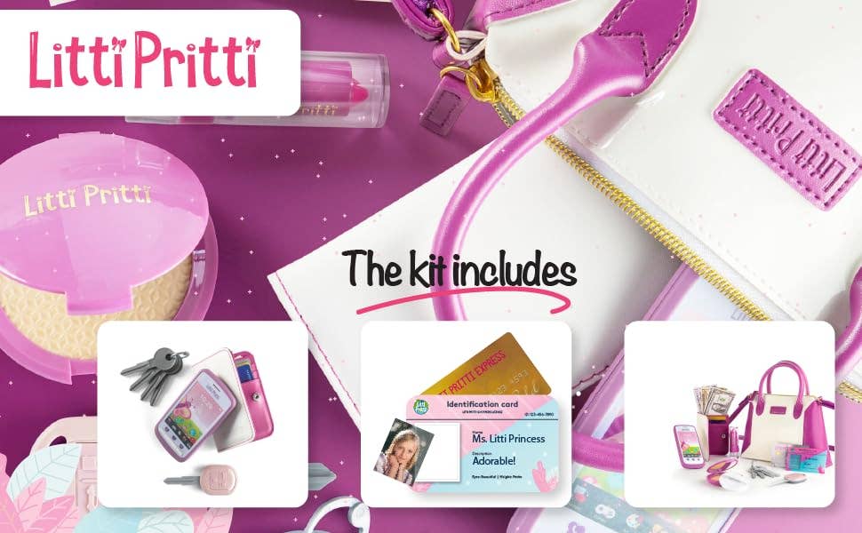 Infinite Basics - Wholesale Toy Set - Kids - Litti Pritti Play Purse for Little Girls1