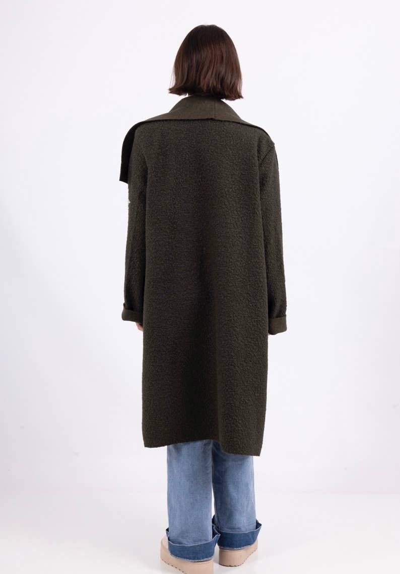 LINEN & COTTON HOUSE - Vente Manteau – femme - VESTE BOUCLETTE MATIERE RESPONSABLE + SIZE  35122 77