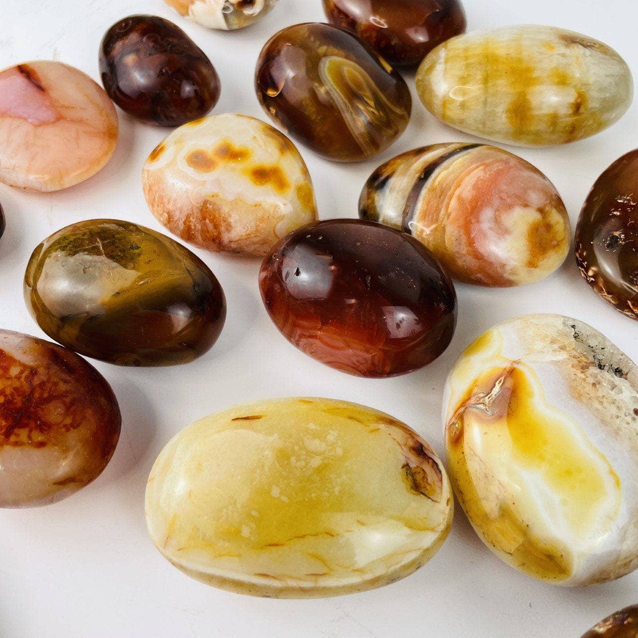 Rock Paradise - Wholesale Spiritual Stone/Crystal - Crystal Carnelian Tumbled Stone - Palm Stones3