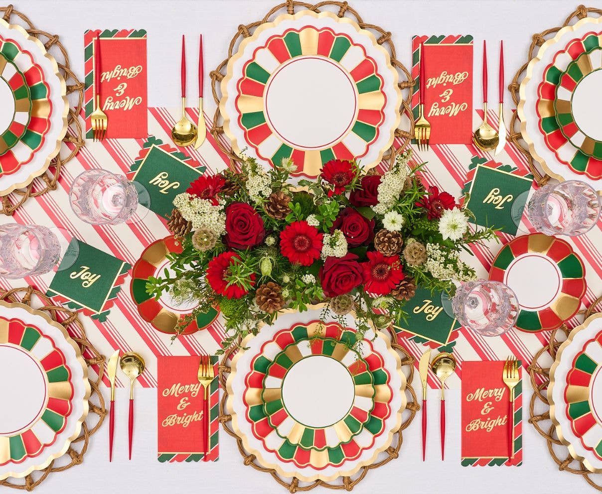 Sophistiplate - Wholesale Disposable Tableware Pack - Joyful Christmas Wholesale Collection Kit