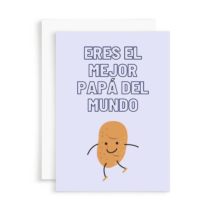 Carte de vœux Mejor Papa pour la vente par Things in Spanish