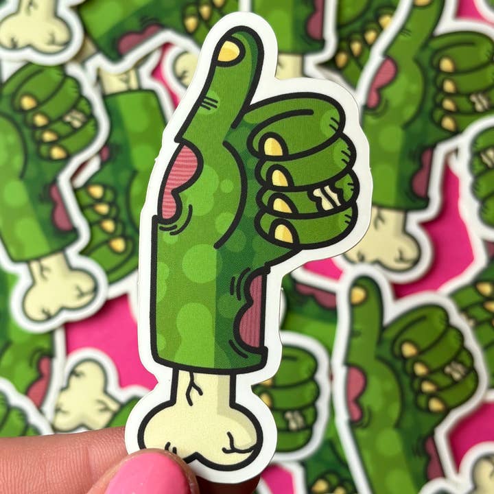Zombie Arm Vinyl Sticker for wholesale by Kolbi Lane