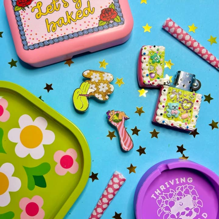 The Peach Fuzz - Wholesale Decorative Box - Let's Get Baked Stash Box