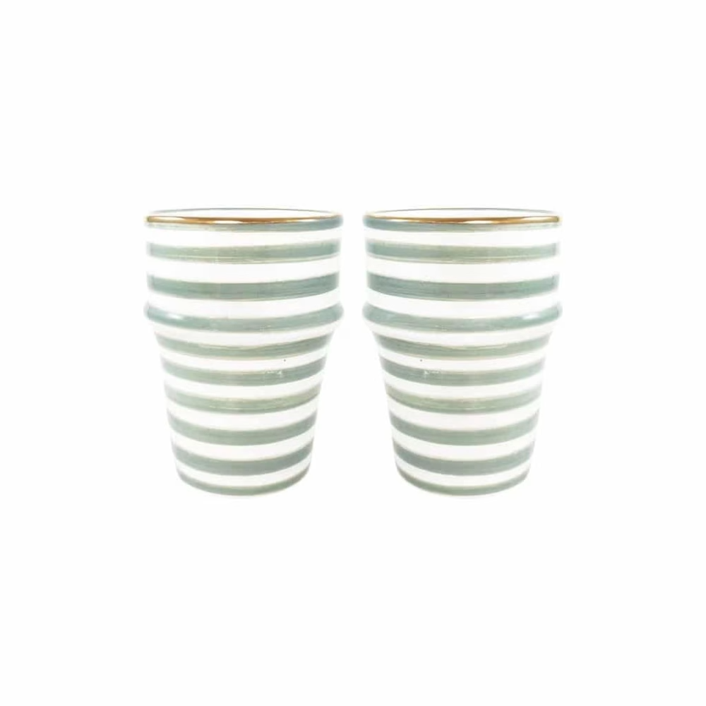 High crafty - Vente Tasse à café/thé - Tasses en céramique marocaine faites à la main avec ornements en or pur20