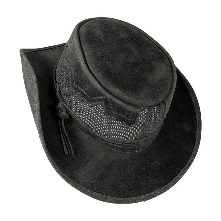 American Hat Makers – Engroshandel Cowboyhat - Unisex – Outback Læder Cowboyhat - Stil Stampede6