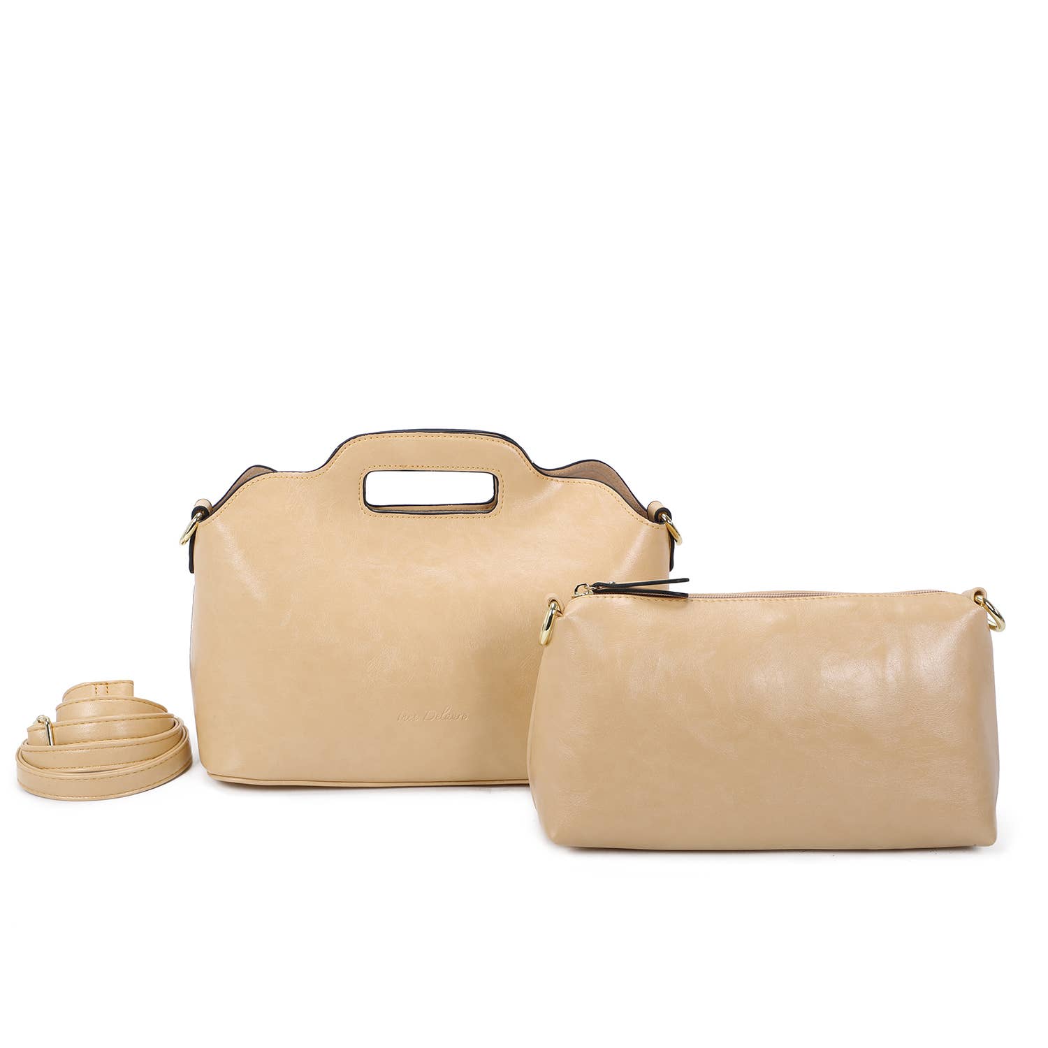 INES DELAURE – wholesale Top handle bag – women's – “Two in one” handbag4