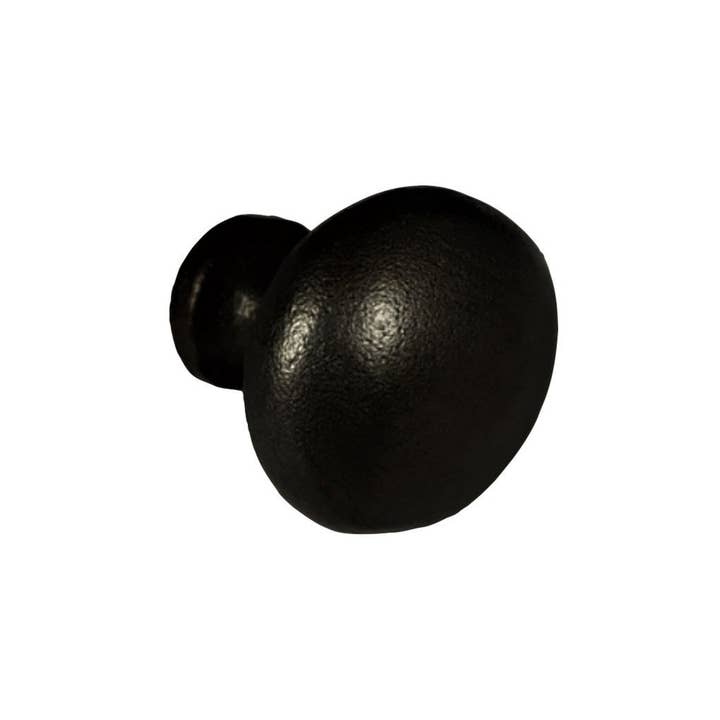 Round Iron Knob, Small, Black for wholesale by NACH
