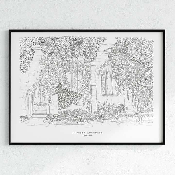 St Dunstan in the East Church Garden, City of London. for wholesale by Morello Press