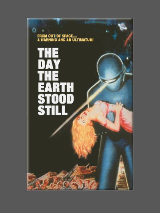 THE DAY THE EARTH STOOD STILL, Magnet, Button, Mirror, POSTR for wholesale by Ba Ba Buttons