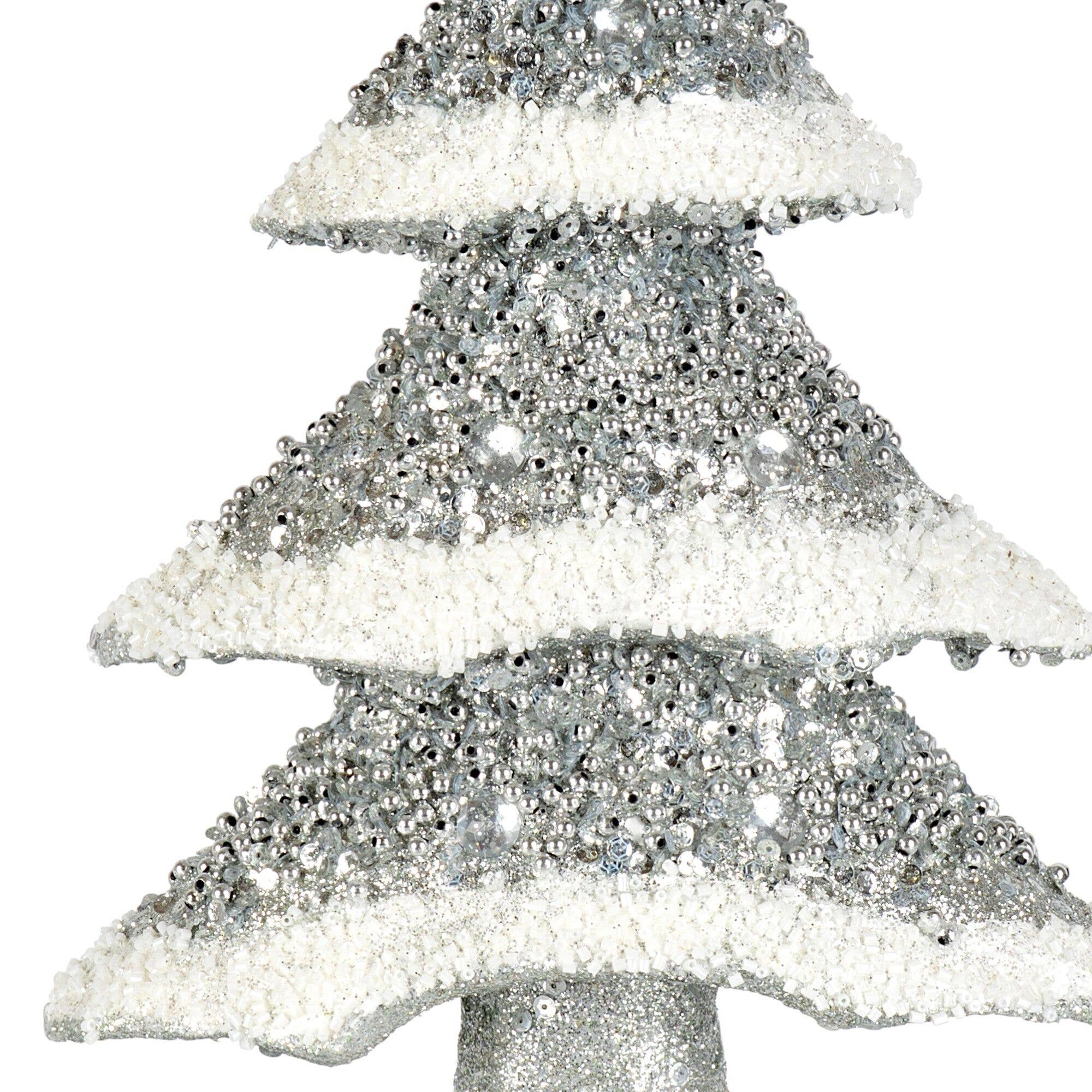 STP - Wholesale Christmas Decoration - 14.96" Silver Tree Christmas Decoration1