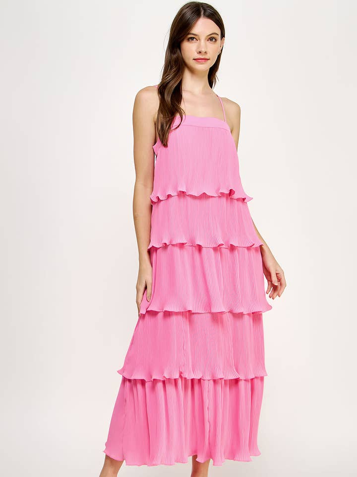 Abito lungo plissettato per la vendita all'ingrosso da parte di Strut & Bolt