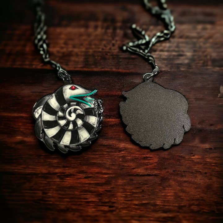 Hell Kitten RVA - Wholesale Pendant/Charm Necklace - Sandworm Enamel Necklace1