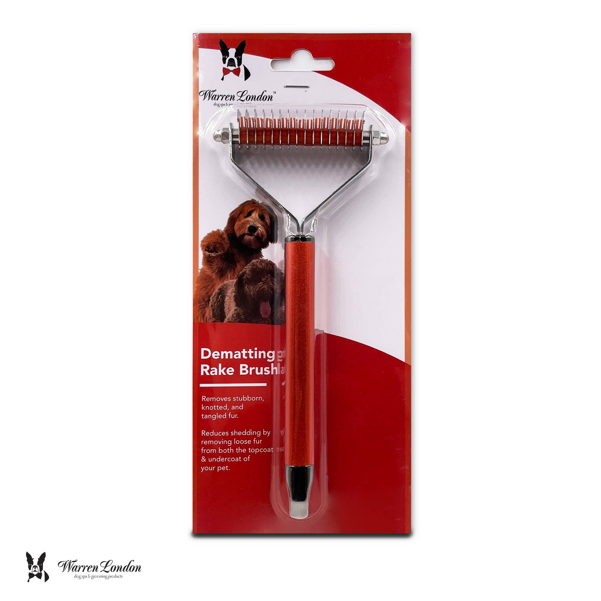 Warren London Dog Products - Wholesale Pet Brush - Cat/Dog - Dematting Rake Brush3