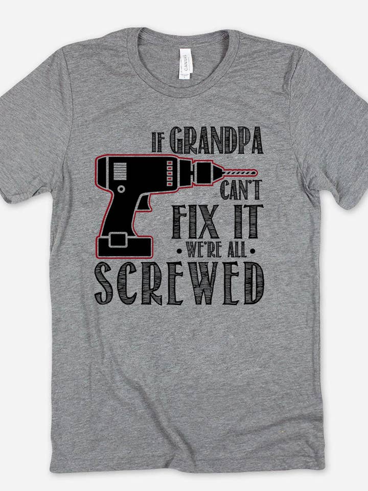 House Of Rodan – Großhandel T-Shirt (Grafikdruck) – Unisex – Wenn Opa es nicht reparieren kann - Grandpa Tools Fun Cute T-Shirt