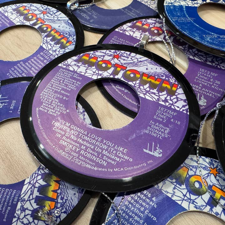 Vintage 5 - Wholesale Ornament - Vinyl Record Christmas Ornaments - Motown Records Collection1