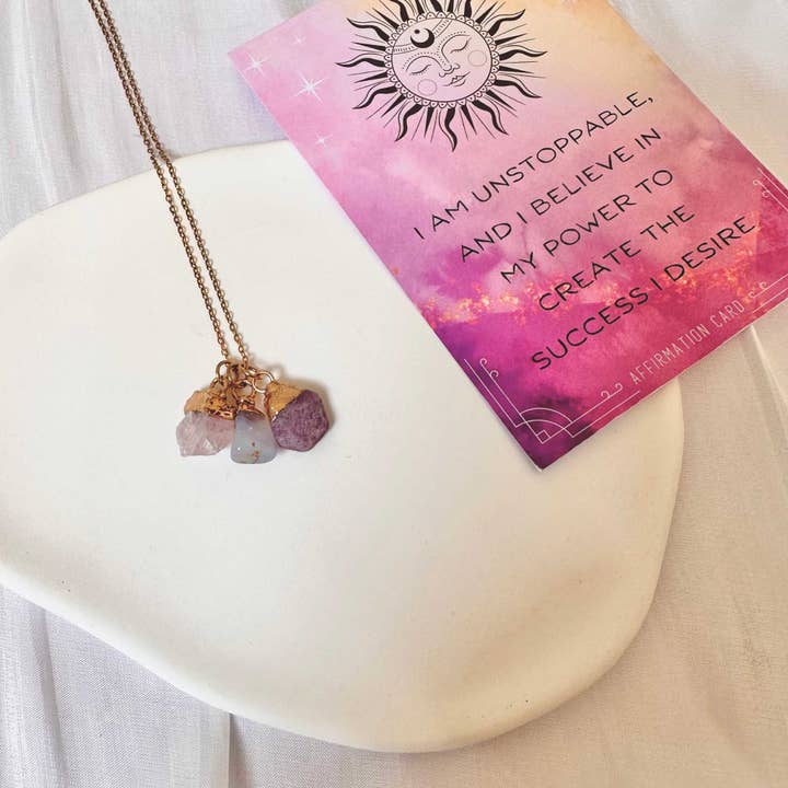 LilAryenne | Jewelry & Suncatchers - Wholesale Jewelry Set - Raw Crystal Necklace Set - Crystal Gift Jewelry6