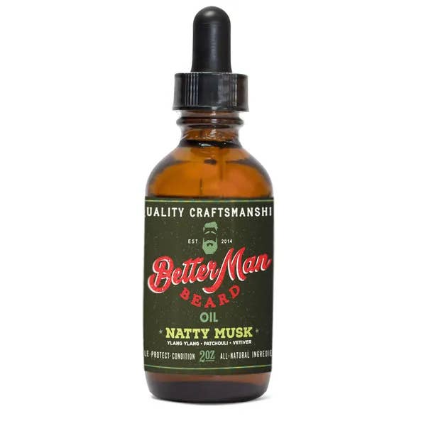 Natty Musk Beard Oil (2 oz) for wholesale by Better Man Beard