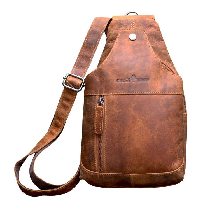 Greenwood - Wholesale Crossbody bag – Unisex - Tom chest bag men's leather sling bag women shoulder bag12