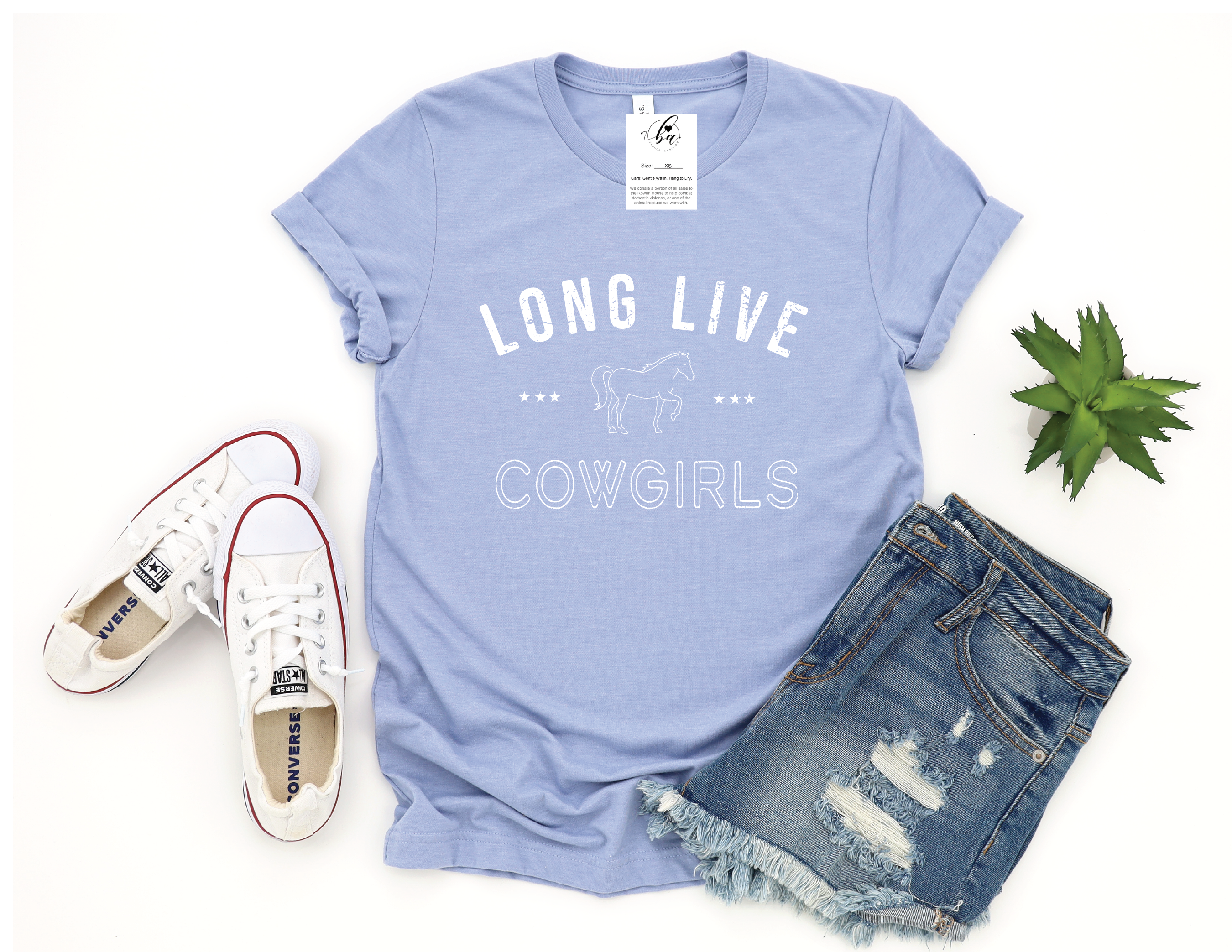Blonde Ambition Apparel & Designs - Wholesale Screen Printed T-Shirt - Women's - Long Live Cowgirls Tee2