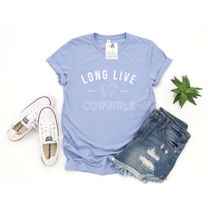 Blonde Ambition Apparel & Designs - Wholesale Screen Printed T-Shirt - Women's - Long Live Cowgirls Tee2
