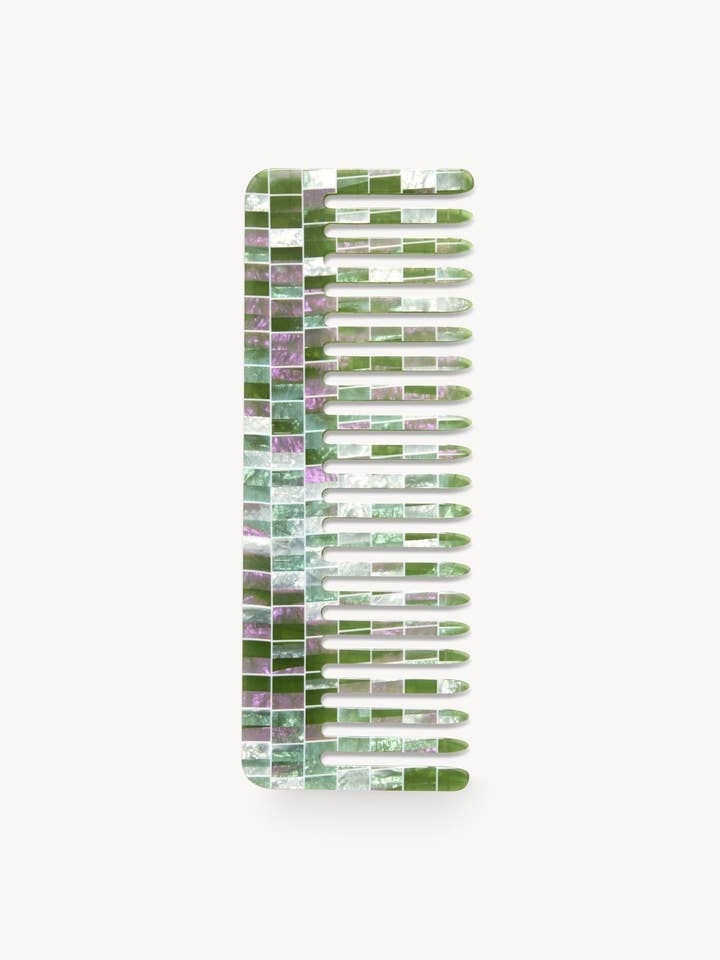 No. 2 Comb in Vert Shell Checker for wholesale by MACHETE